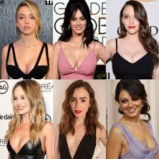 Big boobs (Sydney Sweeney, Katy Perry, Kat Dennings) vs Small boobs (Margot  Robbie, Lily Collins, Mila Kunis) : rCelebBattles