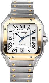 Wir haben nun endlich diese. Cartier Santos Steel Silver Dial Automatic Mens Watch W2sa0006 Amazon De Uhren