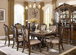 Legacy dining room and kitchen tables and chairs. Old World Cherry Brown 9 Piece Dining Room Rectangular Table Chairs Set Ifd Furnishings