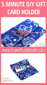 They will hand out end of year stuff through a window. Sew A Gift Card Holder So Sew Easy