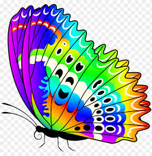 The size of this butterfly's eyes is inferior only to the size of its wings. Download Colorful Butterfly Transparent Clipart Png Photo Toppng