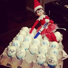Elf On A Shelf Minion Eggs Dry Eggs First B4 Drawing Minion Eggs Elf Christmas Elf