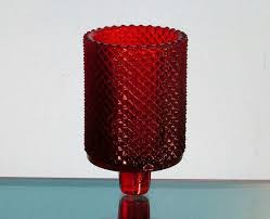 Bird Hitting Window Omen Home Interiors Peg Votive Candle Holder Red Diamondpoint Barrel Oos Votive Candle Holders Candle Holders House Interior