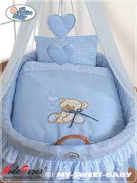 Culla In Vimini Orso Con Fiocco Blu 323 B Modeperes Cose Per Bambini Passeggini Letto Neonato
