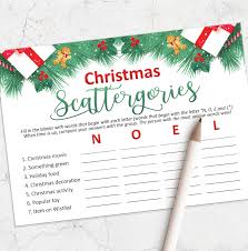 The movie starts at 9, but come early (doors open at 7:30) to. Printable Christmas Scattergories Game Holiday Party Etsy In 2021 Printable Christmas Games Christmas Party Games Christmas Printables