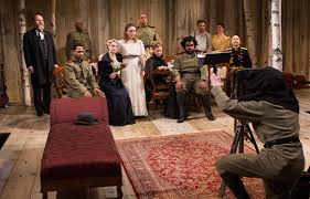 Two renderings for the stage full online. Studio Theatre Three Sisters