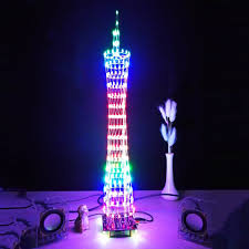 You have to take small led lights and fix them to the twigs. Electrical Equipment Supplies Colorful Led Light Cube Electronic Tower Diy Led Remote Ahs Electronic Components Semiconductors