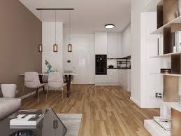 Moderner Wohnraum Wohn Esszimmer Offene Kuche Neubau Neubauwohnung Esszimmer Esstisch Esszimmer Lampe Hangelampe We Wohn Esszimmer Offene Kuche Wohnen