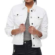 Nouvelle collection de blousons pour femme de bershka. Veste En Jean Blanche Femme Jdy Newwinner Espace Des Marques