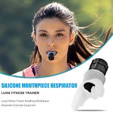 1pcs Breathing Trainer Exercise Lung Face Mouthpiece Respirator Fitness  Equipment for Household Healthy Care Accessories