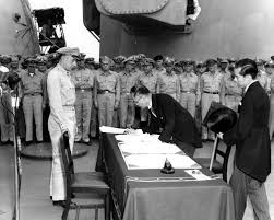 Today In History V J Day Today In History Japan Surrenders Uss Missouri