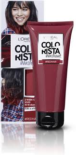 These dyes cover the surface of the hair but don't penetrate into the hair shaft. L Oreal Paris Colorista Washout Hair Dye Red 1 To 2 Weeks Coloring Onlinevoordeelshop