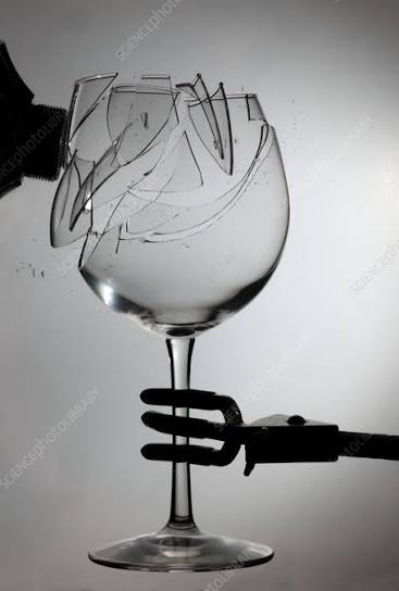 Speaker Breaking a Glass with Sound - Stock Image - C022/0877 - Science  Photo Library