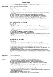 The information of cover letter is the extra information supporting your resume and so prepare letter which can fully work in your favor to acquire environmental scientist. Environmental Engineer Resume Samples Velvet Jobs