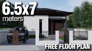 Explore 1 story, small, craftsman, open concept & more 2bed bungalow layouts. 6 5x7 Meters 2 Bedroom Bungalow Asian Modern Budget House Floor Plan And Interior Design Youtube