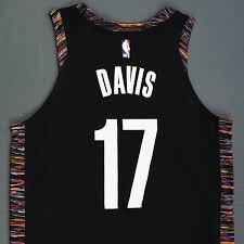 The nets have rarely strayed from their monochrome palette, but they've finally added a unique pattern to the trim. Ed Davis Brooklyn Nets Game Worn City Edition Jersey 2018 19 Season Nba Auctions