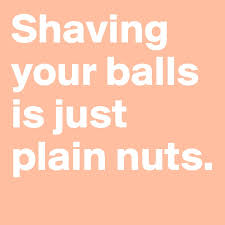 Ah, the pube and balls shave. Shaving Your Balls Is Just Plain Nuts Post By Pecegigios On Boldomatic