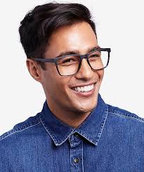Spencer Rectangle Gray Glasses for Men