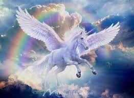 Rainbow Pegasus Pegasus Art Large Art Prints Unicorn Painting