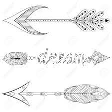They are great for free time school activities and keeping your kids at home busy during the day! Bohemian Dream Arrows Set With Feathers For Adult Coloring Pages Art Therapy Ethnic Patterned T Shirt Print Boho Chic Tribal Style Doodle Illustration Henna Tattoo Design Royalty Free Cliparts Vectors And Stock Illustration