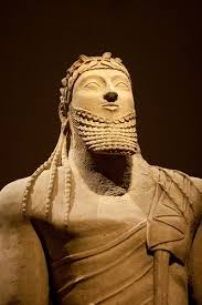 Male Votive Statue Ancient Sumerian Ancient Sumer Ancient Mesopotamia