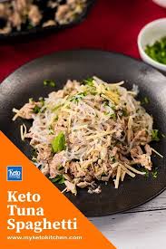 Keto Tuna Shirataki Spaghetti Easy Low Carb Pasta Recipe Recipe In 2020 Low Carb Pasta Recipes Low Carb Pasta Low Carb Diet Recipes