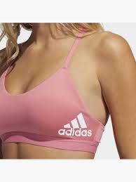 Wilt u de beste sport bh? Adidas All Me Light Support Training Sport Bh In Pink Deichmann
