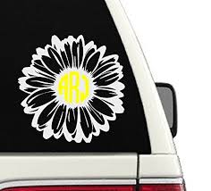 Check spelling or type a new query. Daisy Flower Monogram Custom Car Decal Sticker 6x6 Buy Online In Andorra At Andorra Desertcart Com Productid 33800697