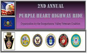 Lewisburg Pa Sept 3 2016 2nd Annual Purple Heart Highway Run 100 Of All Donations To Go To Pa Wounded Warriors Purple Heart Lewisburg Motorcycle Events
