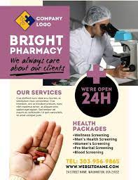 Pharmacy Drug Store Flyer Pharmacy Advertising Flyers Templates