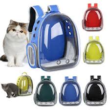 This dog backpack carrier is 13l x 8w x 15h, carrier fits cat up to 13 pounds and perfect for 10. Pet Cat Dog Carrier Backpack Space Capsule Bubble Transparent Portable Travel Ebay