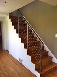 They're a separate, detached component of the stairway. Finelli Ironworks Wood Stairs Finelli Ironworks