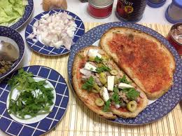 maltese bread with tuna, capers ...