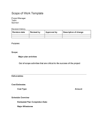 40 Ready-to-use Scope of Work Templates & Examples