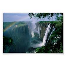 Victoria Falls Zimbabwe Poster Zazzle Com In 2021 Waterfall Incredible Places Places To Travel