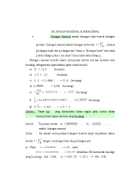 Doc Bilangan Rasional Dan Irasional Muhliz Caemca Anemmakk Academia Edu