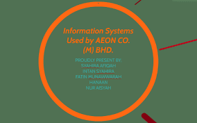 The company is engaged in the operations of a chain of departmental stores and supermarkets selling a range of goods ranging from clothing, food, household goods, other merchandise and shopping center operation. Information Systems Used By Aeon Co M Bhd By F Mr