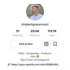 Robert Grace Just Hit 20k Followers On Tiktok A Week Ago I Had 67 Haha Crazy Stuff Facebook