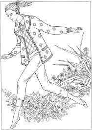 Send this drawing to your friends or to yourself to keep coloring it later. Pin On Color People Fashion