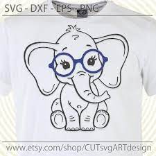 Free Free 319 Elephant With Glasses Svg SVG PNG EPS DXF File