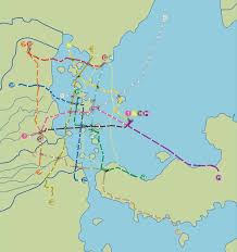 The mexico city metro is a rapid transit system serving greater mexico city. Mexico City Metro Overlapped Over Mexico City S Original Geography Mapporn
