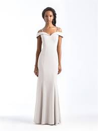 Style 1560 Offshoulder Fitted Gorgeous Bridesmaid Bridesmaiddresses Allure Allurebr Allure Bridesmaid Dresses Bridesmaid Gown Ivory Bridesmaid Dresses