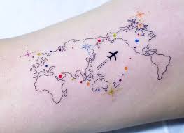 128 travel tattoo ideas that will make you want to pack your bags asap. The Most Original And Beautiful Travel Tattoos Howlanders