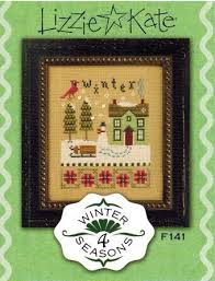 Size 37 x 40 cm (14,8'' x 16'') 4 colors lady summer cross stitch pattern Lizzie Kate 4 Seasons Flip It Winter Cross Stitch Pattern F141 123stitch