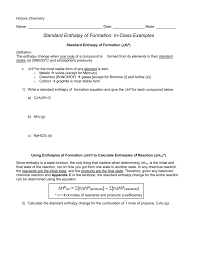 What really are the units of enthalpy change? Standard Enthalpy Of Formation Dh F Âº