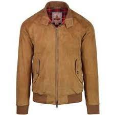 Baracuta G9 Suede Retro Mod Harrington Jacket In Tobacco Harrington Jacket Men Suede Harrington Harrington Jacket