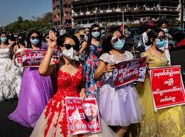 Myanmar police fired on protesters on sunday in the bloodiest day of weeks of demonstrations against a military coup and at least 11 people were killed and several wounded, political and medical sources. Princesses Bodybuilders And Beauty Pageant Winners The New Generation Of Myanmar Protesters The Independent