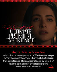 Save the dates & don't miss @thesolomonsaga 2 day Premiere Event. Watch the  film