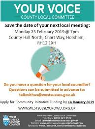 Wscc Local Committee In North Horsham Save The Date
