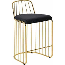 Black And Gold Bar Stools Australia Gold Bars Black Velvet Seat Bar Counter Stool Counter Stools Velvet Furniture Stool